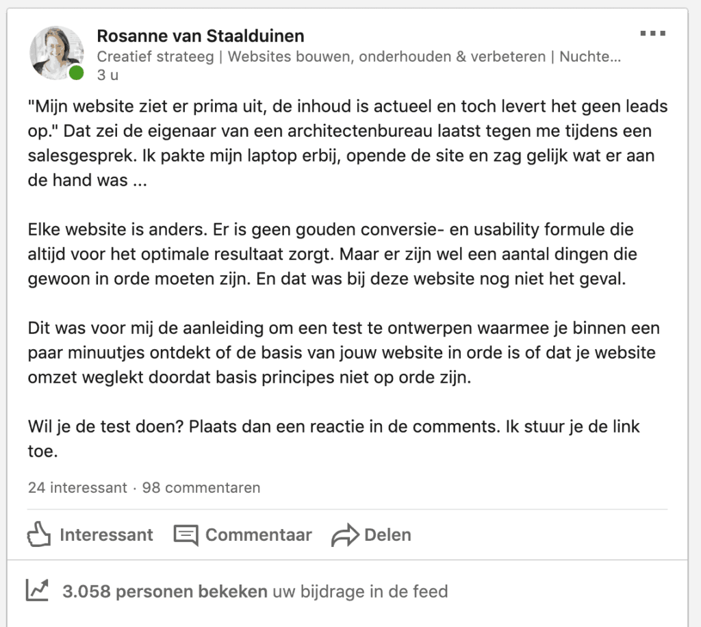 linkedin post 3 test