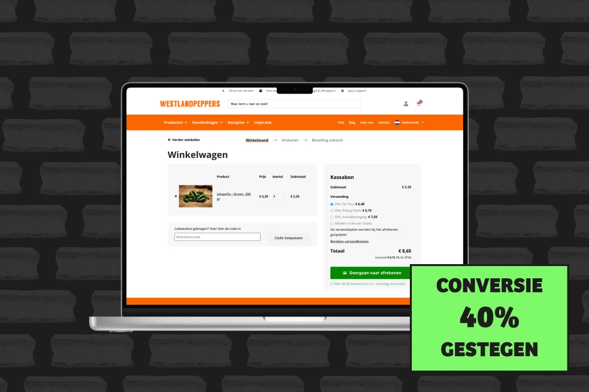 Design aanpassingen voor betere conversie